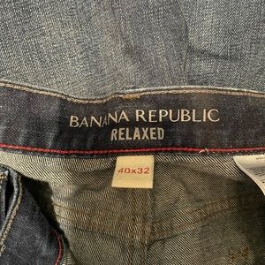 Mens 40 x 32 banana republic relaxed fit blue jeans